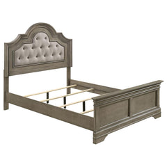 Manchester Brown Eastern King Bed - furniture place usa