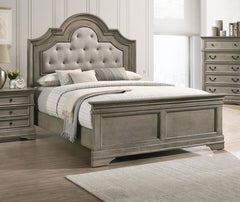 Manchester Brown Queen Bed - furniture place usa