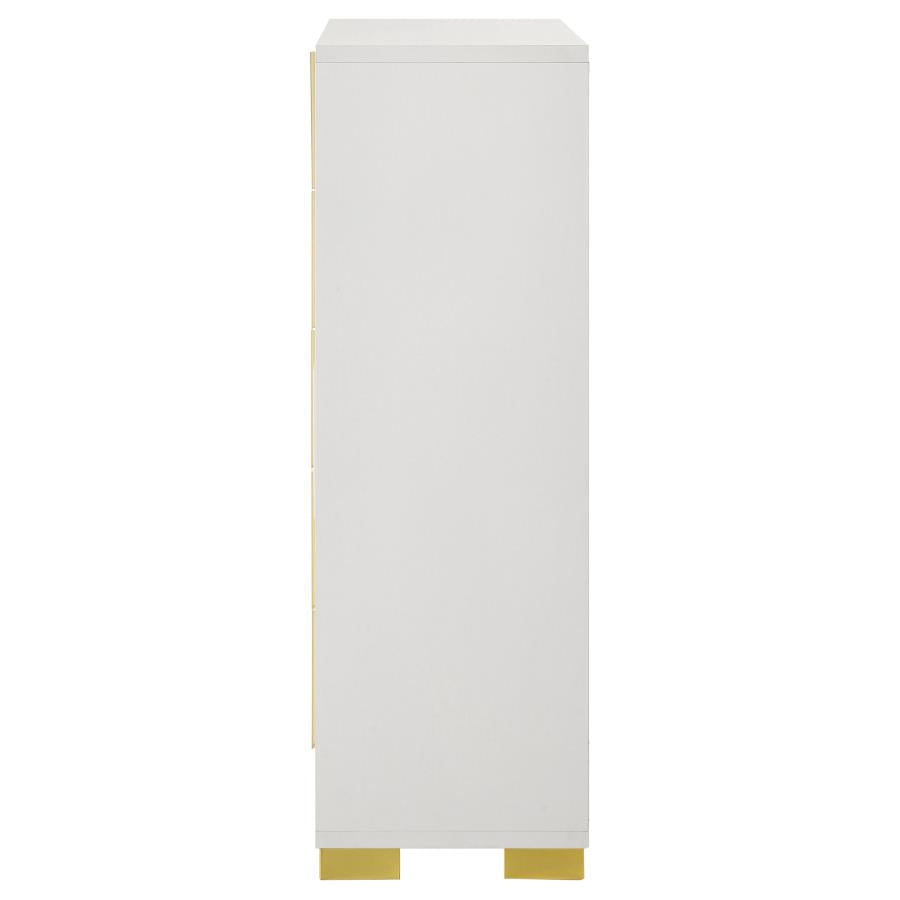 Marceline White Chest - furniture place usa
