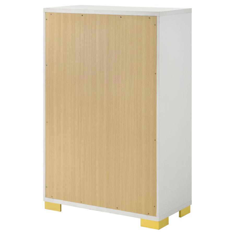 Marceline White Chest - furniture place usa