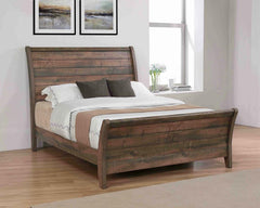 Frederick Brown Queen Bed - furniture place usa