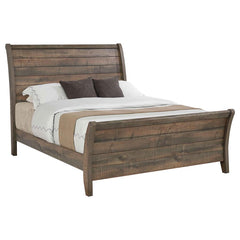 Frederick Brown Queen Bed - furniture place usa