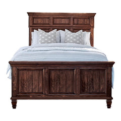 Avenue Brown Queen Bed 5 Pc Set - furniture place usa