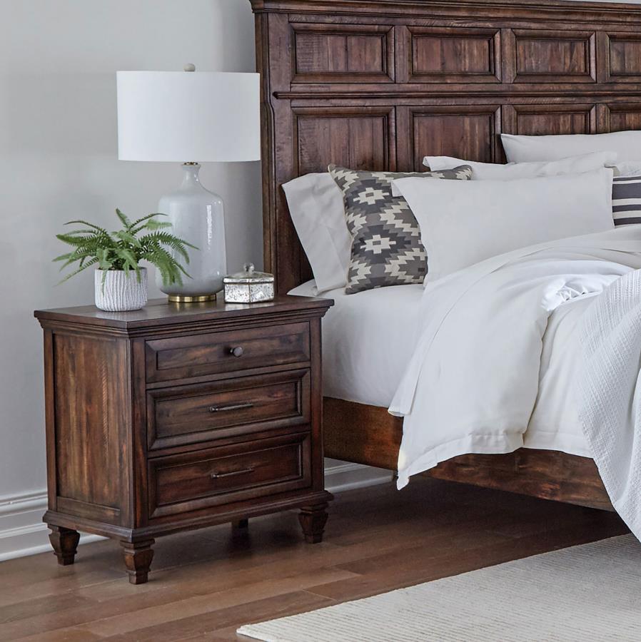 Avenue Brown Nightstand - furniture place usa