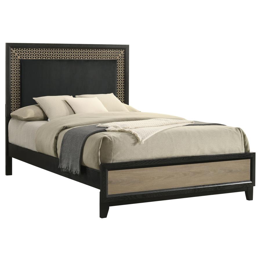 Valencia Brown Queen Bed - furniture place usa