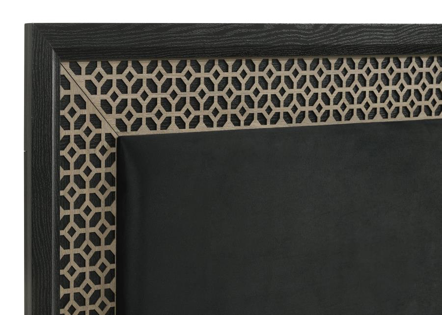 Valencia Brown Queen Bed - furniture place usa