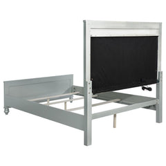 Gunnison Silver Queen Bed 5 Pc Set - furniture place usa