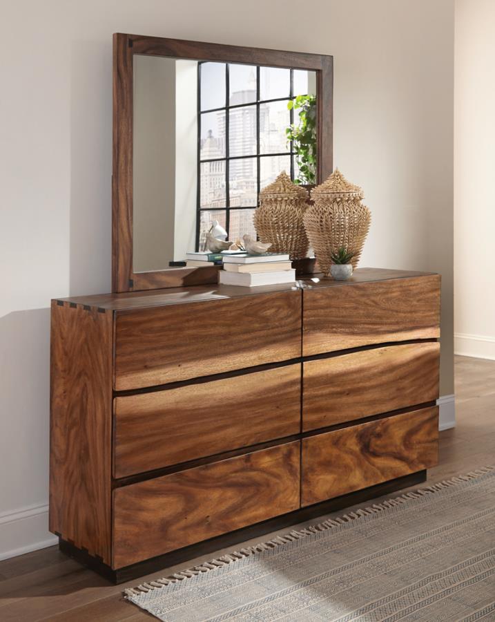 Winslow Brown Queen Bed 5 Pc Set - furniture place usa