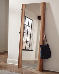 Winslow Brown Floor Mirror - furniture place usa