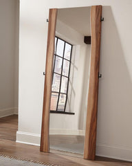 Winslow Brown Floor Mirror - furniture place usa