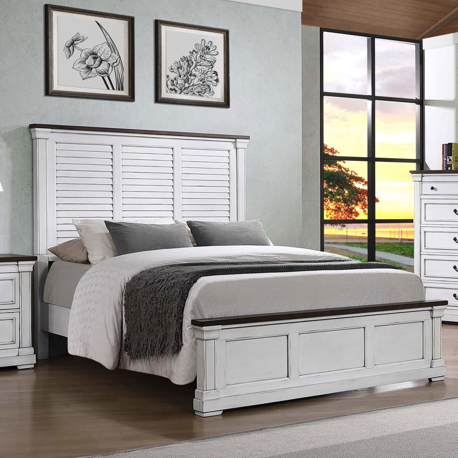 Hillcrest Ivory Queen Bed - furniture place usa