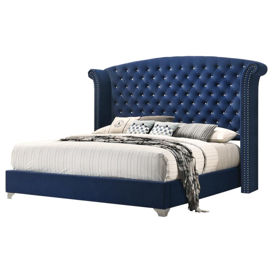 Melody Blue California King Bed - furniture place usa
