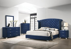 Melody Blue California King Bed - furniture place usa