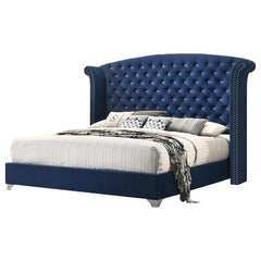 Melody Blue Queen Bed - furniture place usa