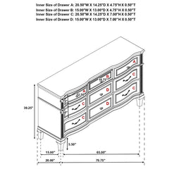 Evangeline Silver California King Bed 4 Pc Set - furniture place usa