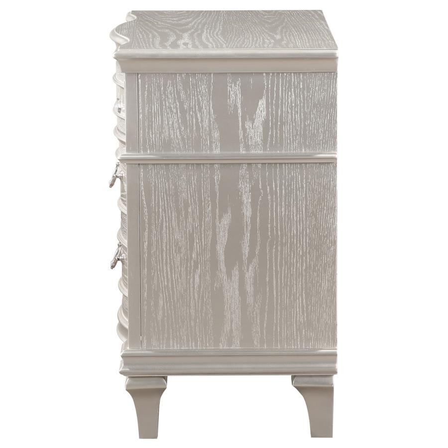 Evangeline Silver Nightstand - furniture place usa