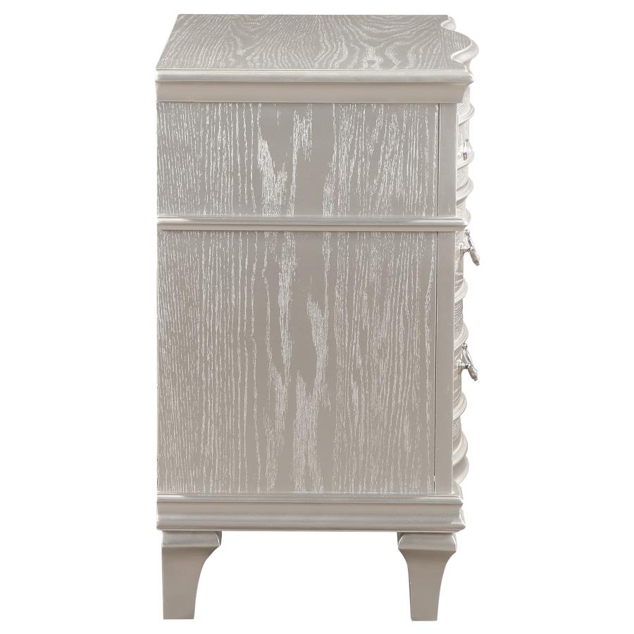 Evangeline Silver Nightstand - furniture place usa