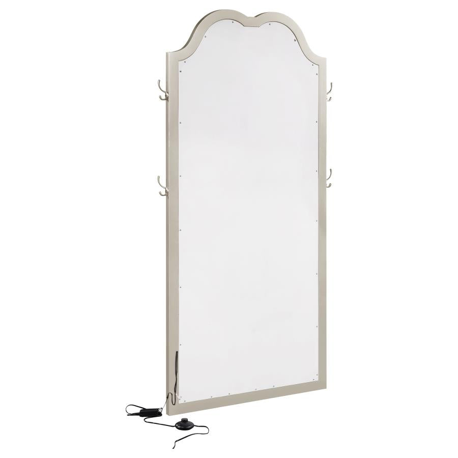 Evangeline Silver Floor Mirror - furniture place usa