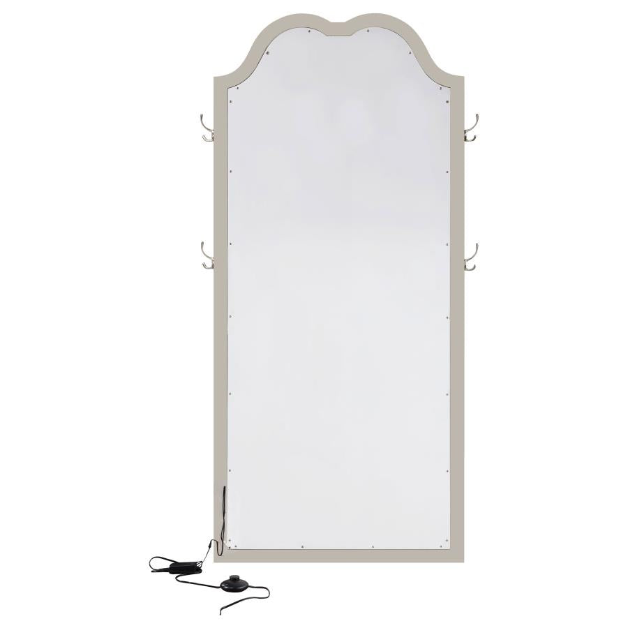 Evangeline Silver Floor Mirror - furniture place usa