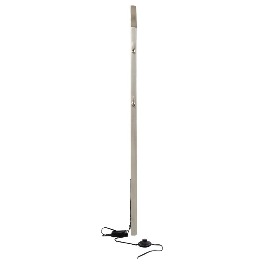 Evangeline Silver Floor Mirror - furniture place usa