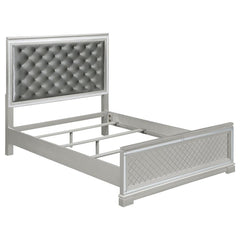 Eleanor Silver Eastern King Bed 4 Pc Set - furniture place usa