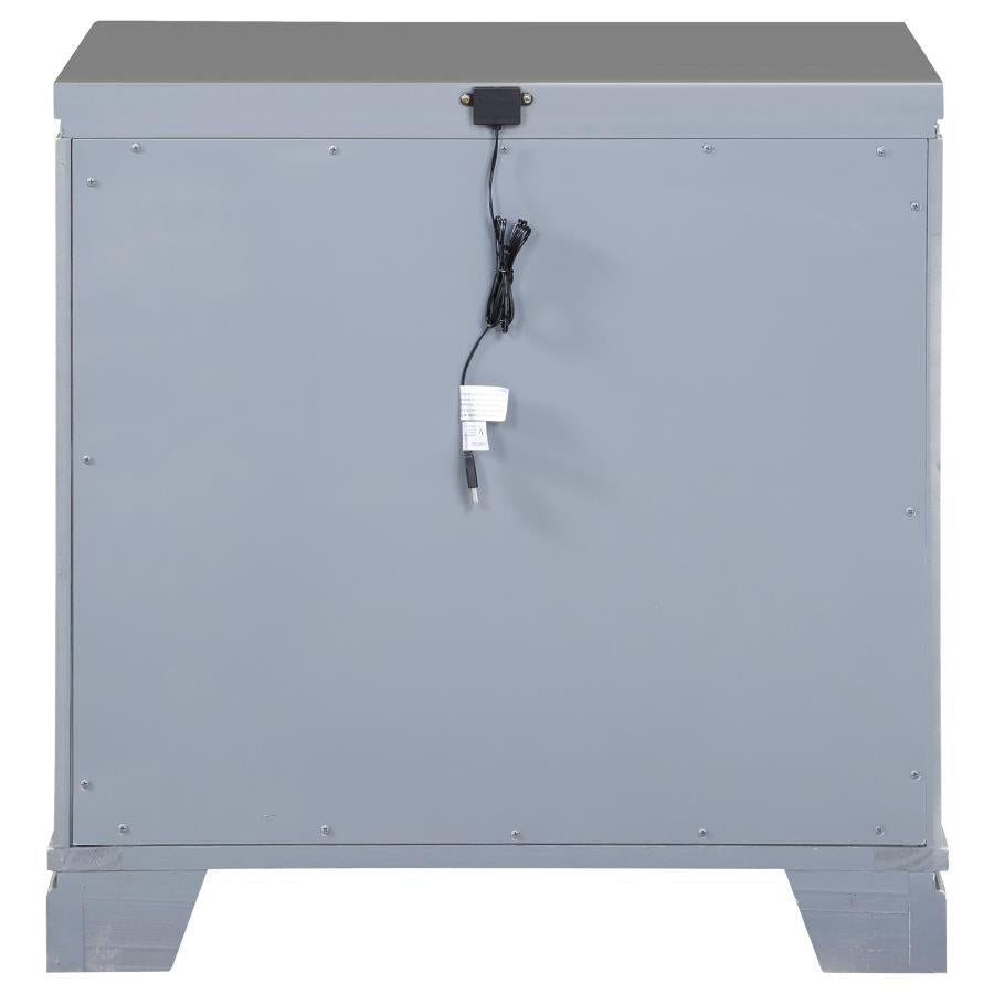 Eleanor Silver Nightstand - furniture place usa