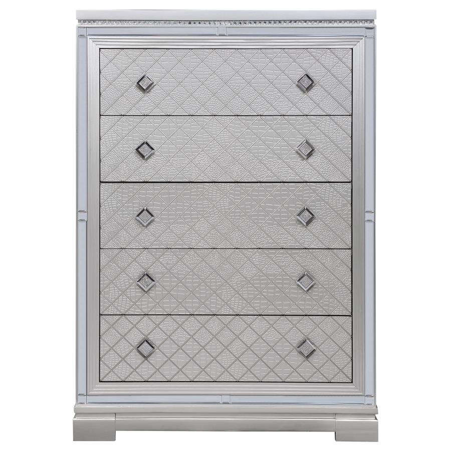 Eleanor Silver Chest - furniture place usa