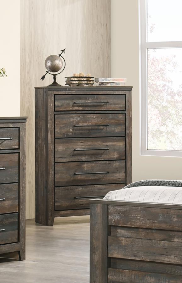 Ridgedale Brown Chest - furniture place usa