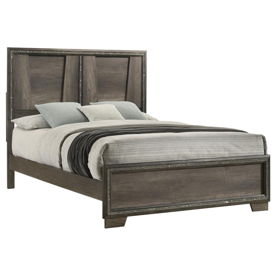 Janine Grey Queen Bed - furniture place usa
