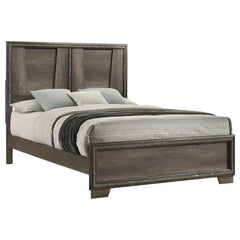 Janine Grey Queen Bed - furniture place usa