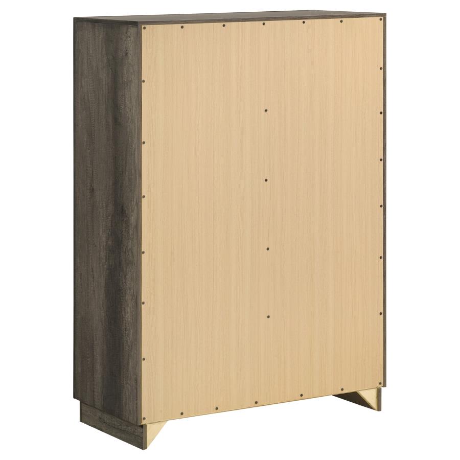 Janine Grey Chest - furniture place usa