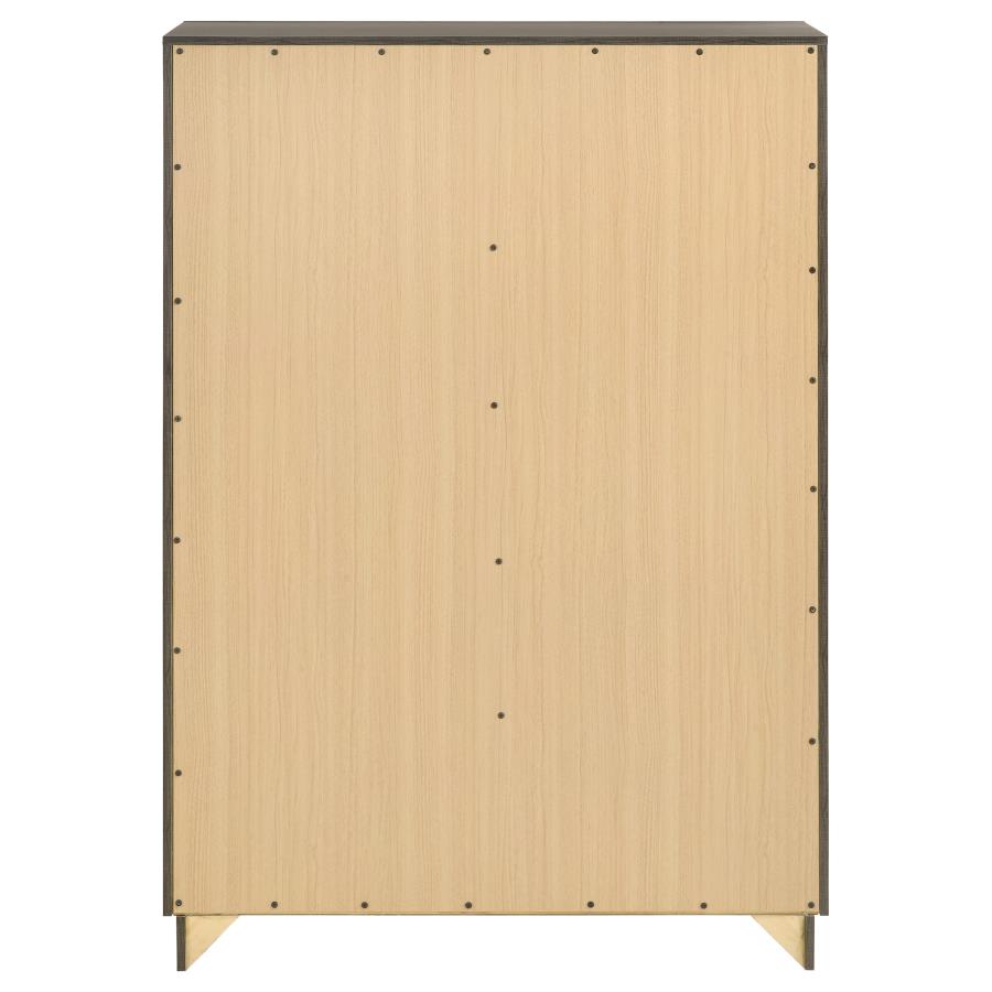 Janine Grey Chest - furniture place usa