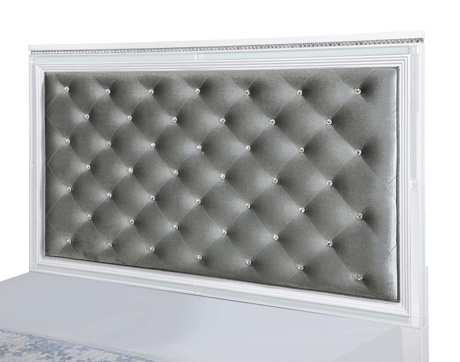Eleanor White Eastern King Bed - furniture place usa