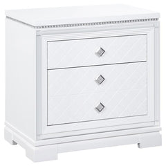 Eleanor White California King Bed 5 Pc Set - furniture place usa