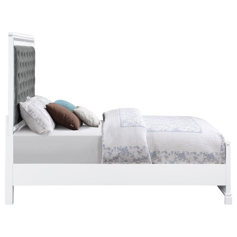 Eleanor White California King Bed - furniture place usa