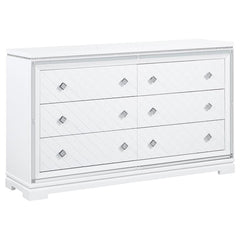 Eleanor White Dresser - furniture place usa