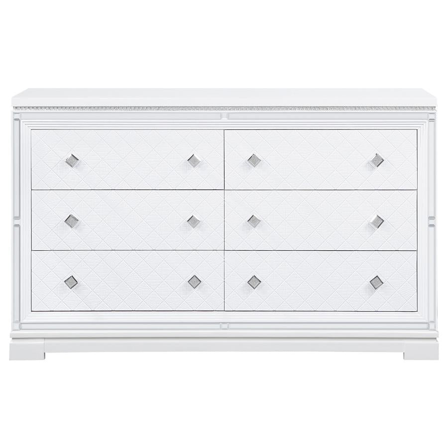 Eleanor White Dresser - furniture place usa