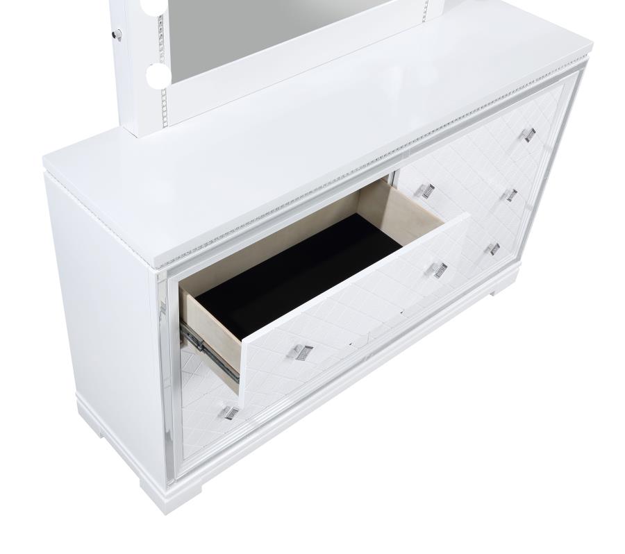 Eleanor White Dresser - furniture place usa