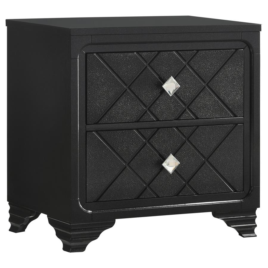 Penelope Black Nightstand - furniture place usa