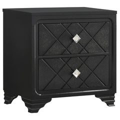 Penelope Black Nightstand - furniture place usa