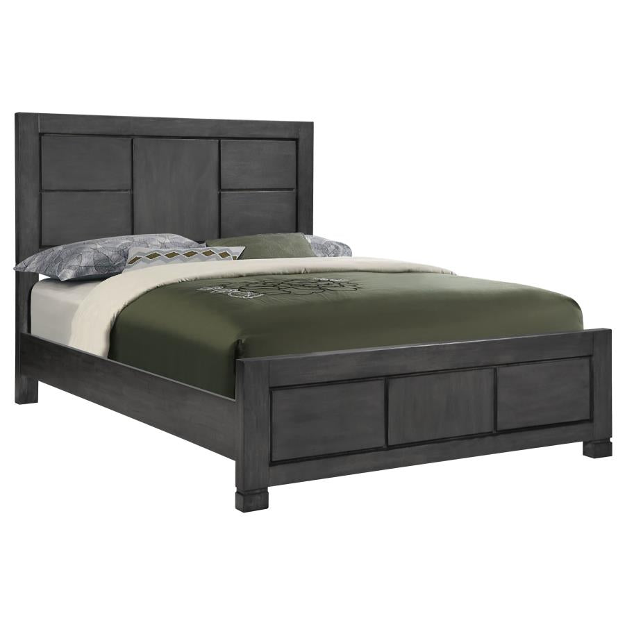 Lorenzo Grey California King Bed - furniture place usa
