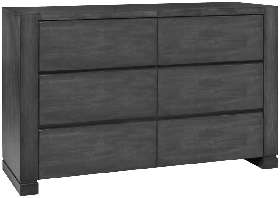 Lorenzo Grey Queen Bed 5 Pc Set - furniture place usa
