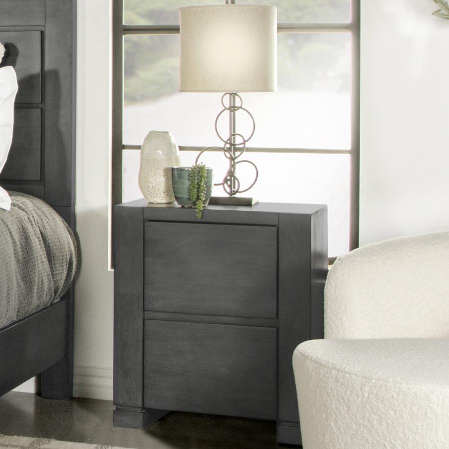Lorenzo Grey Nightstand - furniture place usa
