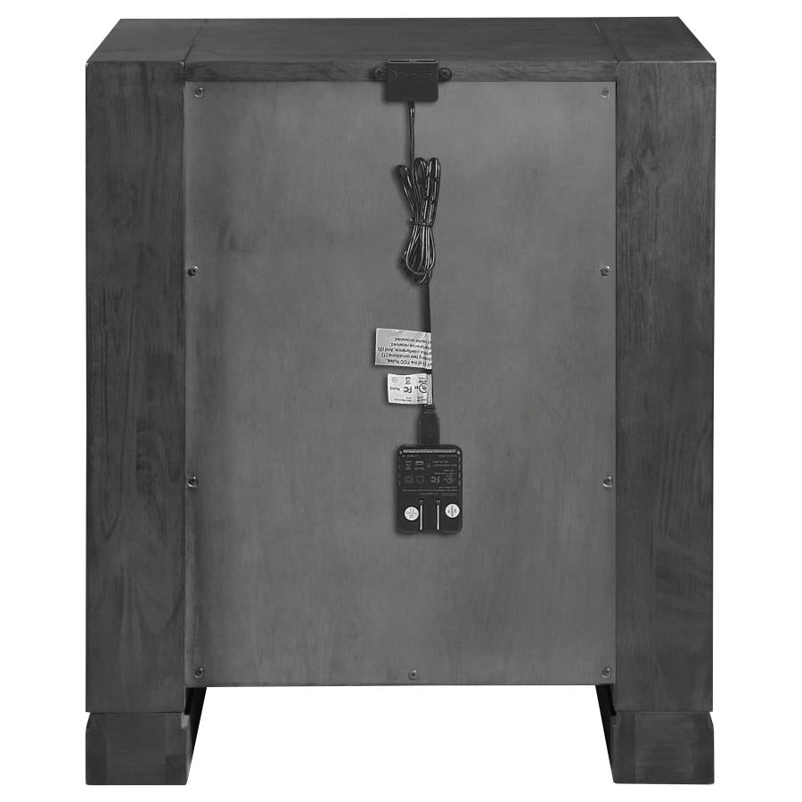 Lorenzo Grey Nightstand - furniture place usa