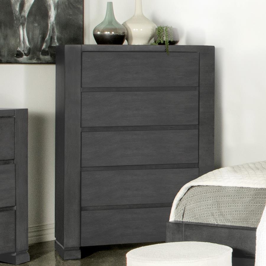 Lorenzo Grey Chest - furniture place usa