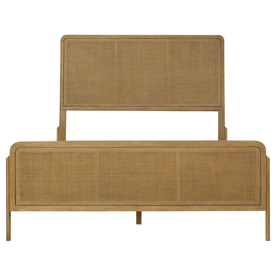 Arini Brown Eastern King Bed 4 Pc Set - furniture place usa