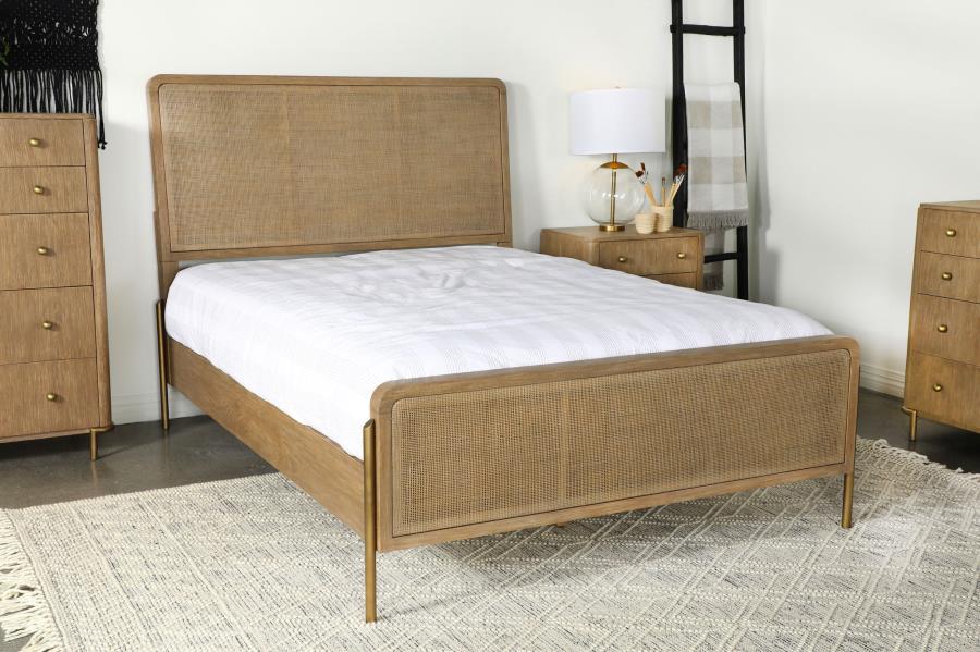 Arini Brown Queen Bed - furniture place usa