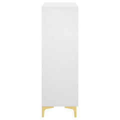 Kendall White Chest - furniture place usa