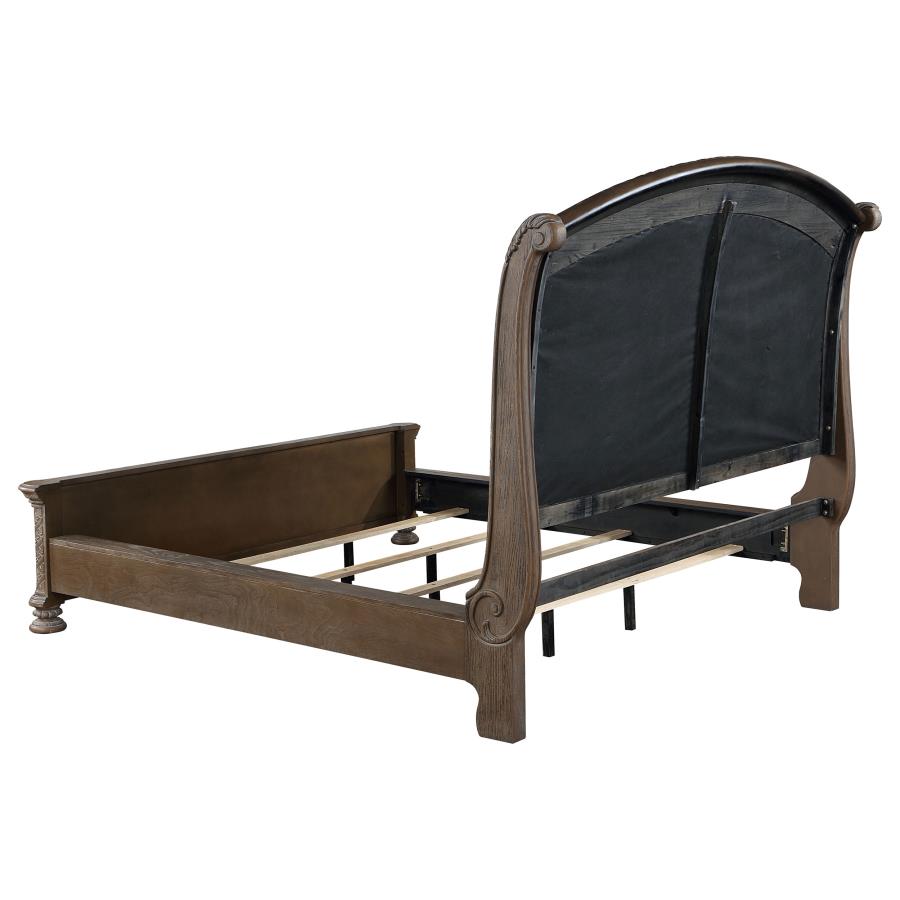 Emmett Brown Queen Bed 5 Pc Set - furniture place usa
