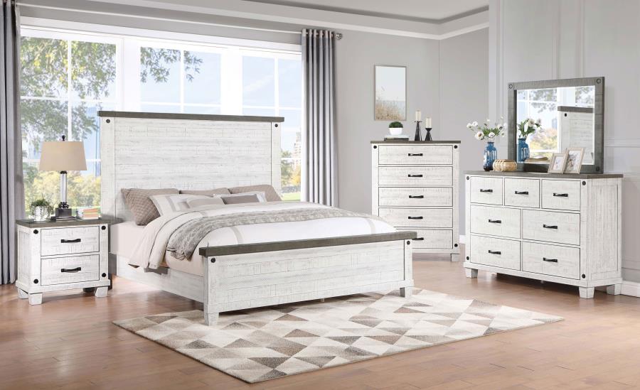 Lilith Grey Queen Bed 5 Pc Set - furniture place usa